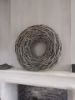 Picture of Grote wortel krans 65 cm white wash