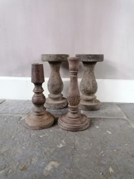 Picture of Bruin houten kandelaar nr 2