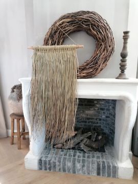 Picture of Stoer & Stijlvol gevlochten zeegras wandkleed
