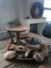 Picture of Originele oud houten schaal op voet
