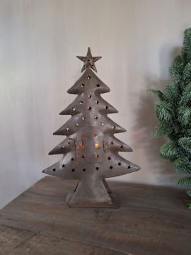 Picture of Christmas tree antiek staal 40 cm