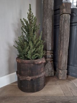 Picture of Ronde houten bak - bijzettafeltje