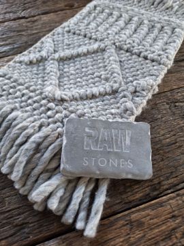 Picture of Vloerkleed handgeweven NZ wol met patroon Grey