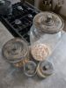 Picture of Glazen voorraadpot L vintage grey