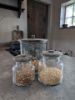 Picture of Glazen voorraadpot L vintage grey