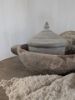 Picture of Authentieke stenen schaal rond met handvat beige