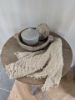 Picture of Authentieke stenen schaal rond met handvat beige