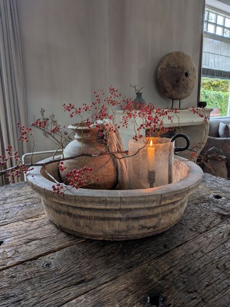 Picture of Grote oud houten olijfbak XL