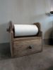 Picture of Keukenrol houder oud hout met lade