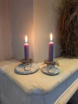 Picture of PMR Set van 2 kandelaren Dirty White