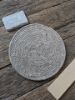 Picture of Vloerkleed handgeweven natuur wol Taupe rond 200 cm