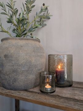 Picture of Windlicht bubbelglas Stone | 11 cm